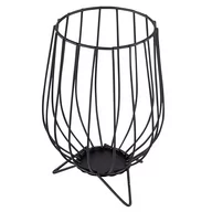 Świeczniki - Świecznik metalowy na nóżkach, ALTOMDESIGN, 11x11x16 cm - miniaturka - grafika 1