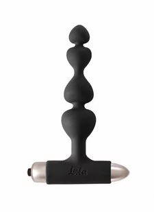 Lola Toys Vibrating Anal Plug Spice it up New Edition Excellence Black - analna wtyczka z wibro-kulą - Kulki analne - miniaturka - grafika 1