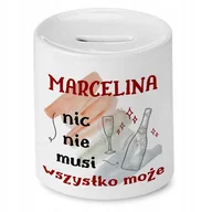 Skarbonki - Skarbonka Dla Marceliny Urodziny Imieniny Prezent z Nadrukiem ze Zdjęciem - miniaturka - grafika 1