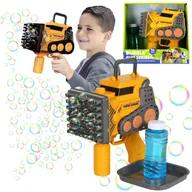 Bańki mydlane - Maszyna do Baniek Mydlanych KOPARKA Maszyna budowlana 56 Dysz + Płyn 100 ml, Bańki mydlane dla dzieci 3+ - miniaturka - grafika 1
