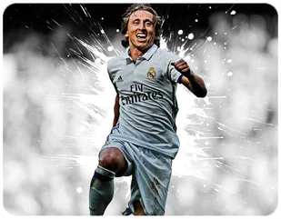 PODKŁADKA POD MYSZKĘ LUKA MODRIC Z IMIENIEM 23x19CM DO LAPTOPA - Podkładki pod mysz - miniaturka - grafika 1