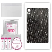 Akcesoria do tabletów i e-booków - folia naklejka skórka strukturalna na TYŁ do Samsung Galaxy Tab S9 - Carbon Pixel Czarny - apgo SKINS - miniaturka - grafika 1