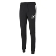 Spodnie męskie - Męskie Spodnie PUMA ICONIC T7 TRACK PANTS PT PUMA BLACK 53009801 – Czarny - miniaturka - grafika 1