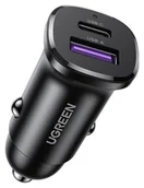 Ładowarki do telefonów - Ugreen EC305 USB-C + USB, 30W czarna - miniaturka - grafika 1