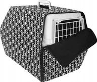 Sprzęt podróżny i transportery dla psów - Chaba CHABA OCIEPLACZ NA TRANS.1/BLACK FASHION 50x34,5x31cm - miniaturka - grafika 1