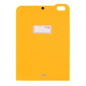 Teczki i skoroszyty - Organizer pionowy Strigo A4 z 5 przekładkami neonowy pomarańczowy teczka projektowa - miniaturka - grafika 1