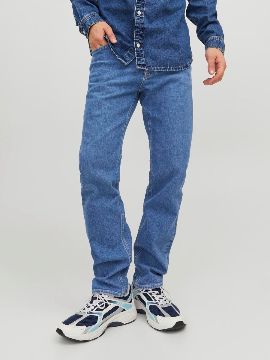 jeansy męskie jack and jones 12242320 mike niebieski denim