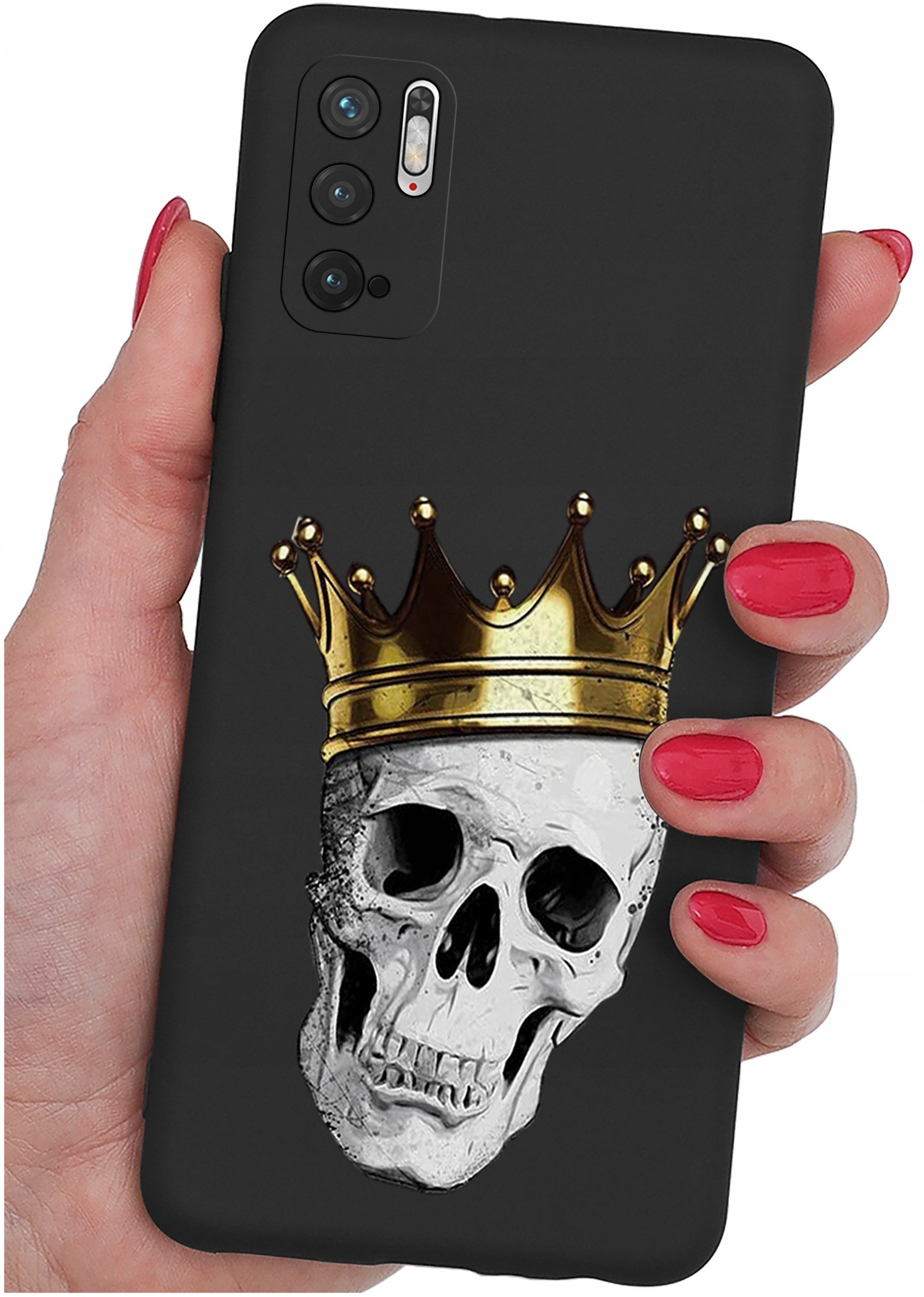 ETUI do Xiaomi Redmi Note 10 5G WZORY SILIKONOWE MATT CASE + SZKŁO 9H