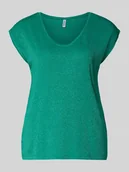 Bluzki damskie - Bluzka o kroju regular fit z mieszanki wiskozy model ‘BILLO’ - miniaturka - grafika 1