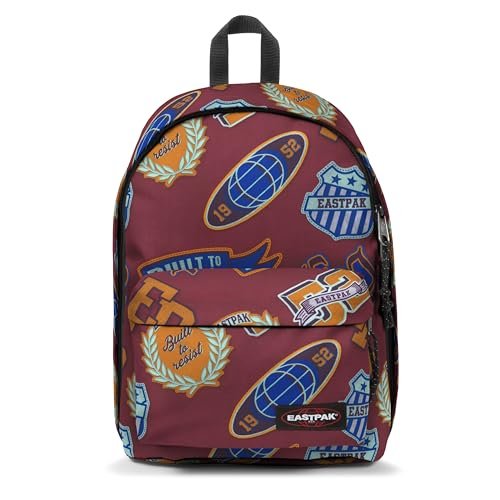 EASTPAK Out Of Office Plecak, 27 L, Clash Burgundy (Czerwony)