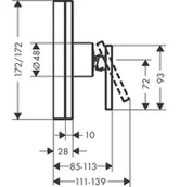 Baterie podtynkowe - Hansgrohe Edge Jednouchwytowa bateria prysznicowa podtynkowa chrom 46651000 - miniaturka - grafika 1