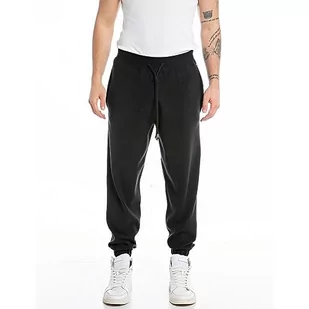 Replay spodnie męskie do biegania, 098 BLACK, S - Spodnie męskie - miniaturka - grafika 1