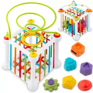 Zabawki interaktywne dla dzieci - Interaktywna Kostka Edukacyjna Ricokids, Zabawka Sorter Montessori Układanka - miniaturka - grafika 1
