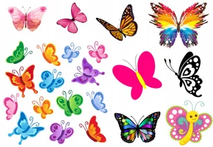 TATUAŻE ZMYWALNE DLA DZIECI MOTYLE SMOKA DUŻO GRAFIK - Zabawki kreatywne - miniaturka - grafika 1