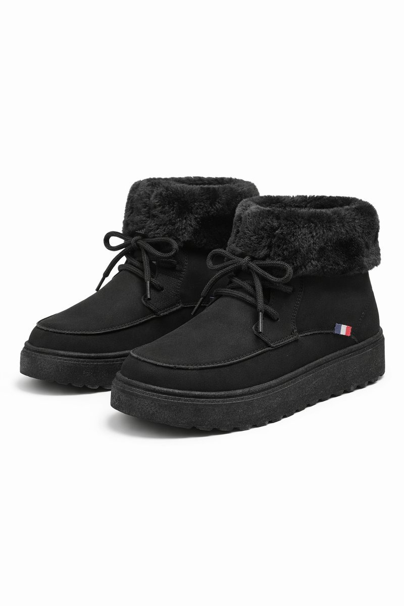 U.S. POLO ASSN CZARNE ŚNIEGOWCE Z FUTERKIEM I GRUBĄ PODESZWĄ 38 1I3A