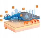 Bluzy dla dziewczynek - LS1612J Bluza dziecięca THERMO JUNIOR jeansowy/fioletowy 152/158 - miniaturka - grafika 1