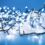 Oświetlenie świąteczne - Lampki choinkowe 200 LED zimny biały wewnętrzne JUMI - miniaturka - grafika 1