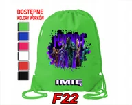 Torby szkolne - WOREK SZKOLNY NA WF TRENING SPORTOWY Z NADRUKIEM FORTNAIT - IMIĘ - miniaturka - grafika 1