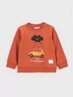 Bluzy dla chłopców - Coccodrillo Bluzka ZC2143102CON Brązowy Regular Fit - miniaturka - grafika 1