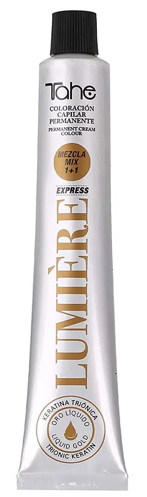 Tahe Lumiere Express, farba do włosów z keratyną i olejkiem arganowym, koloryzacja trwała, cała paleta, 100ml | Kolor: 7.02