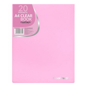 Teczki i skoroszyty - CoolPack - Teczka Clear Book A4 Coolpack Pastel 20 koszulek różowa - miniaturka - grafika 1
