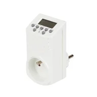 Programatory czasowe - Programator czasowy cyfrowy tygodniowy biały Duwi - miniaturka - grafika 1