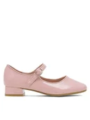 Buty dla chłopców - Nelli Blu Baleriny CS23120-01 Różowy - miniaturka - grafika 1
