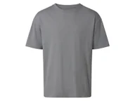 Koszulki męskie - esmara Men T-shirt męski oversize z bawełny (Jasnoszary, M (48/50)) - miniaturka - grafika 1