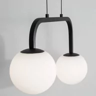 Lampy sufitowe - MLAMP Wisząca LAMPA loft 139919602 MLAMP okrągła OPRAWA szklany ZWIS industrialny LED 16W 3200K kule balls białe czarne 139919602 - miniaturka - grafika 1