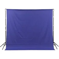 Tła fotograficzne - GlareOne materiałowe Blue Screen Backdrop 3x3 m - niebieskie - miniaturka - grafika 1