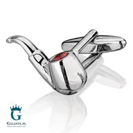 Spinki do mankietów i krawatów - Galante Spinki do mankietów X2 Fajka - miniaturka - grafika 1