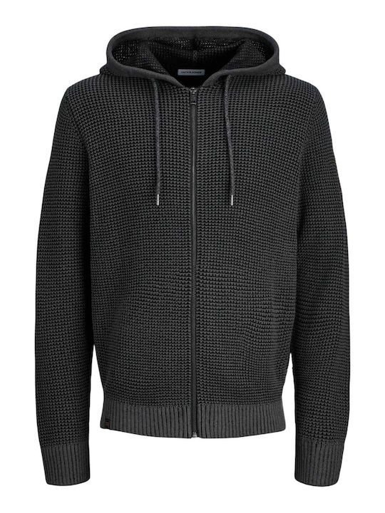 maglie mężczyzna jack and jones 12278966 ethan zip black