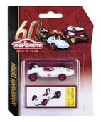 Samochody i pojazdy dla dzieci - MAJORETTE 60-LECIE WYŚCIGÓWKA FIRST EVER BIAŁY 1:64 - miniaturka - grafika 1