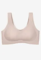 Biustonosze - Ciemnoróżowy Biustonosz Braletka o Gładkim Wykończeniu Fenllisa - miniaturka - grafika 1