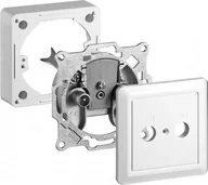 Gniazdka elektryczne - Goobay Zestaw: podwójne gniazdo antenowe wtykowe/końcowe - Zużycie Jednostka - miniaturka - grafika 1