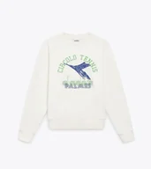 Bluzy męskie - felpa uomo diadora 502.182429 sweatshirt vrew legacy bianco neve - miniaturka - grafika 1