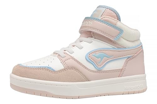 KangaROOS K-cp Dunkin Mid Ev sneakersy dziewczęce, Crystal Gray Blue Sky, 36 EU