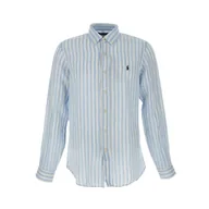 Koszule męskie - camicie casual uomo ralph lauren - cubdppcs-long sleeve-sport shirt - celeste - miniaturka - grafika 1