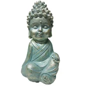 Figurki dekoracyjne - Figurka Buddy Budda Turkusowo-Złota 24Cm Dekoracyjna - miniaturka - grafika 1