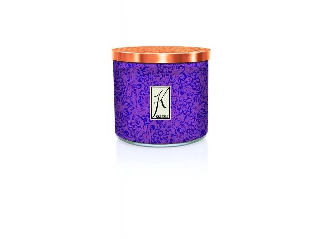 Świeca zapachowa Kringle Candle TUMBLER Vineyard Harvest 3-wire