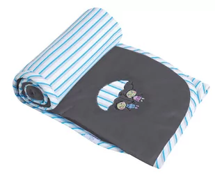 BabyMatex Babymatex Koc Dziecięcy Love Grafitowy 70X100Cm - Koce i narzuty dla dzieci - miniaturka - grafika 1