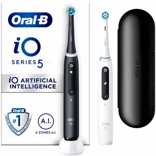 Oral-B iO5 Duo Black and White - Szczoteczki elektryczne - miniaturka - grafika 1