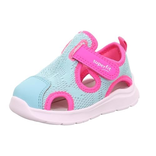 Superfit Dziewczęce sandały Wave, jasnozielony, różowy 7510, 20 EU