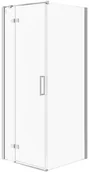 Kabiny prysznicowe - Cersanit Kabina PRYSZNICOWA NAROŻNA CITY 80X80X195 LEWA SZKŁO TRANSPARENTNE - miniaturka - grafika 1