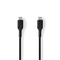 Kable USB - Nedis CCGL60710BK20 kabel USB USB 2.0 2 m USB C Czarny - miniaturka - grafika 1