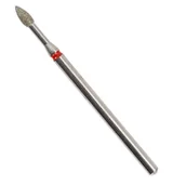 Frezarki do paznokci - Peggy Sage, Frez diamentowy typu oliwka – czerwony - miniaturka - grafika 1