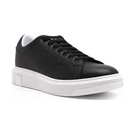 Trampki męskie - Armani Exchange Skórzane trampki ENGLISH - miniaturka - grafika 1