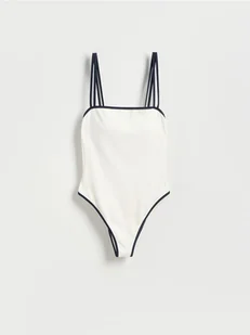 Reserved - Jednoczęściowy strój plażowy - złamana biel - Moda i Uroda OUTLET - miniaturka - grafika 1
