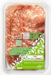 PRIMAVERA (wędliny wieprzowe) SALAMI Z FENKUŁEM PLASTRY BEZGLUTENOWE BIO 70 g - PRIMAVERA BP-8020819009713 - Kiełbasa i wędliny - miniaturka - grafika 1