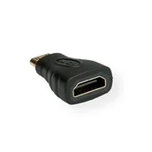 Adaptery i przejściówki - Adapter AV Value miniHDMI na HDMI Czarny 12.99.3152 - miniaturka - grafika 1